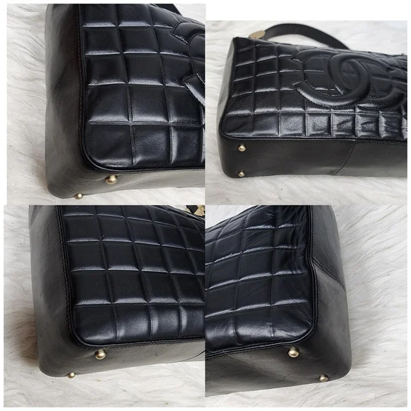 Chanel Black Chocolate Bar LeatherShoulder - Picture 3 of 14